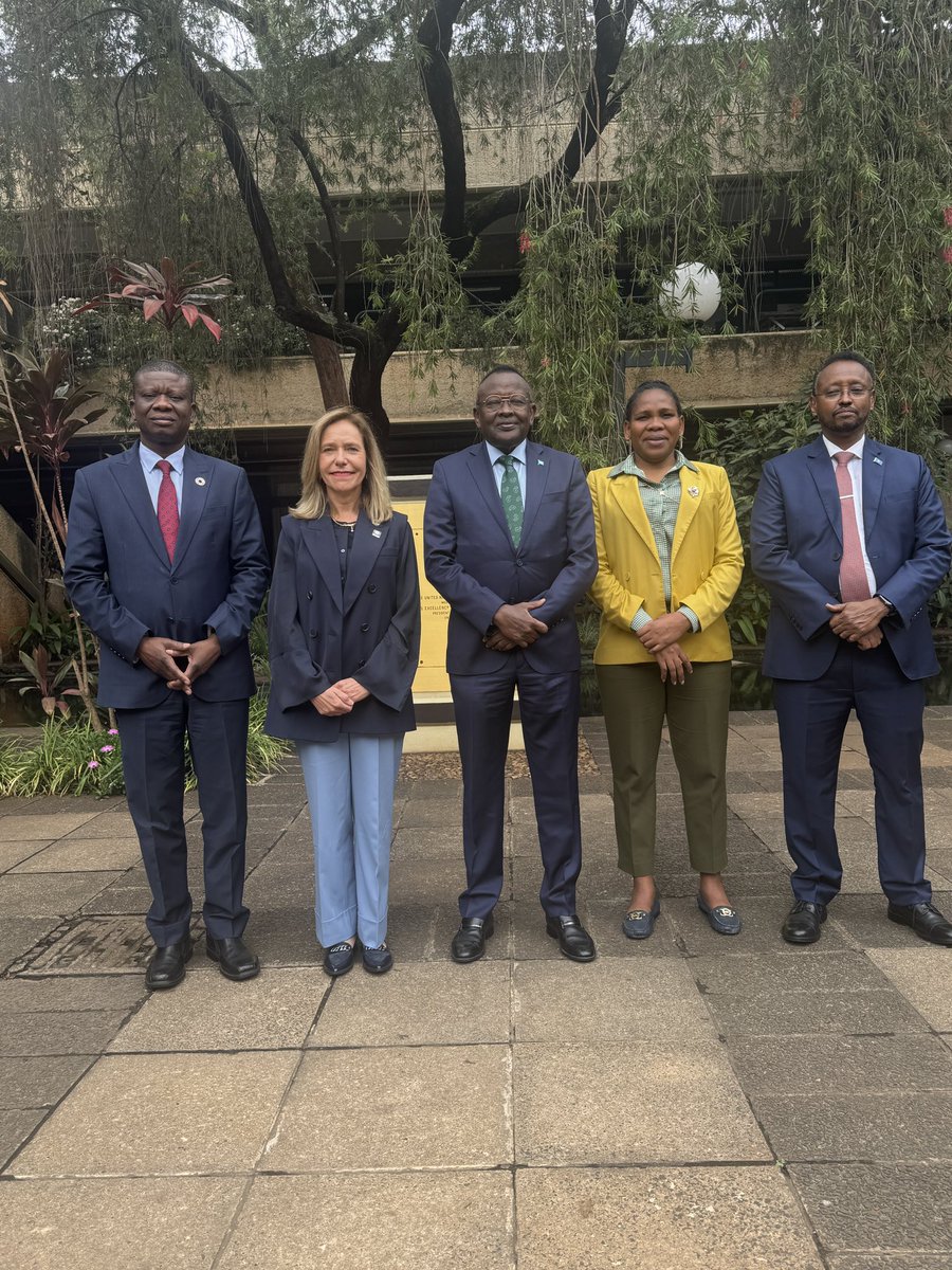 Today in Nairobi, I engaged in a high-level dialogue with <a href="/WMO/">World Meteorological Organization</a> Secretary-General Prof. Celeste Saulo, alongside Somalia’s WMO Representative Dr. <a href="/GuleidArtan/">GULEID ARTAN</a>. We discussed strengthening cooperation, enhancing climate services, and advancing the establishment of the #SNMA.