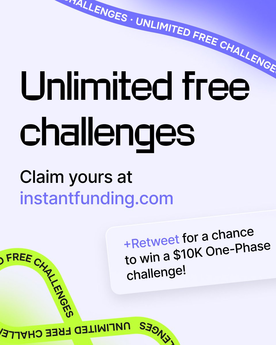 πΈπ²π_α΅Κ°α΅Κ³α΅α΅β±Λ’α΅! (@ict_therapist) on Twitter photo Weβre giving away unlimited free $5K One-Phase challenges. Just head to our main page, click on the giveaway banner, sign up with Google, read the rules, install your loyalty card, claim your challenge!
πͺLike & Repost
πͺTag 2 friends
πͺFollow <a href="/InstantFunding_/">Instant Funding</a>, <a href="/ICT_therapist/">πΈπ²π_α΅Κ°α΅Κ³α΅α΅β±Λ’α΅!</a> Weβre giving away unlimited free $5K One-Phase challenges. Just head to our main page, click on the giveaway banner, sign up with Google, read the rules, install your loyalty card, claim your challenge!
πͺLike & Repost
πͺTag 2 friends
πͺFollow <a href="/InstantFunding_/">Instant Funding</a>, <a href="/ICT_therapist/">πΈπ²π_α΅Κ°α΅Κ³α΅α΅β±Λ’α΅!</a>