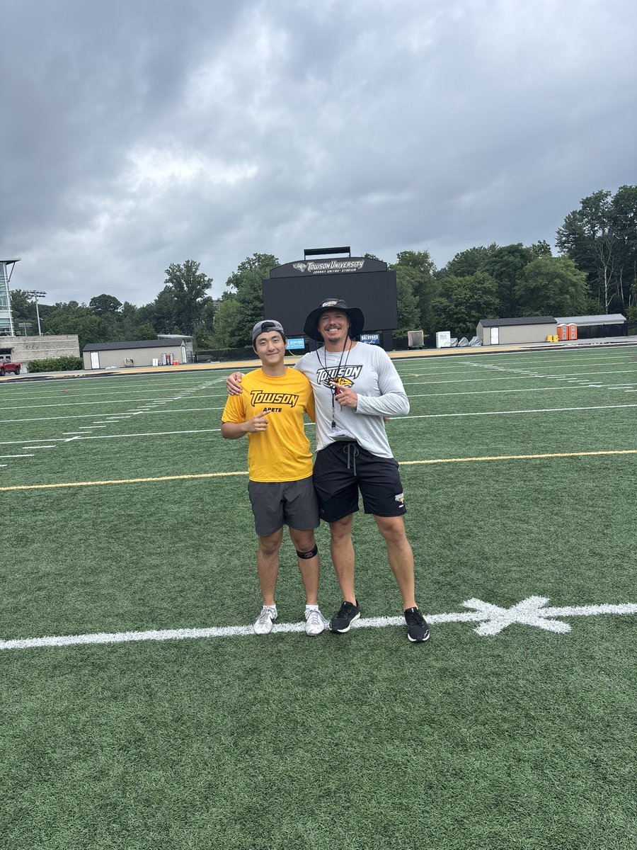 RyanKwon_7's tweet image. Had a great time @Towson_FB this past Sunday! Grateful for the opportunity to compete and connect with the staff. Loved the atmosphere, the people, and the program. Excited to keep building relationships moving forward! #ARETE @PeteShinnick @CoachKrutsch @CoachBrooks629