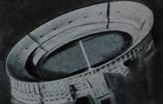 Andres_Burgo's tweet image. La maqueta premiada por concurso a mediados de los años 30 para la construcción del Monumental en la "Siberia" de Núñez, bien lejos del resto de la ciudad: incluía una especie de Obelisco o torre, similar a las que tienen Huracán y Racing (y tenía Boca antes de los nuevos palcos)