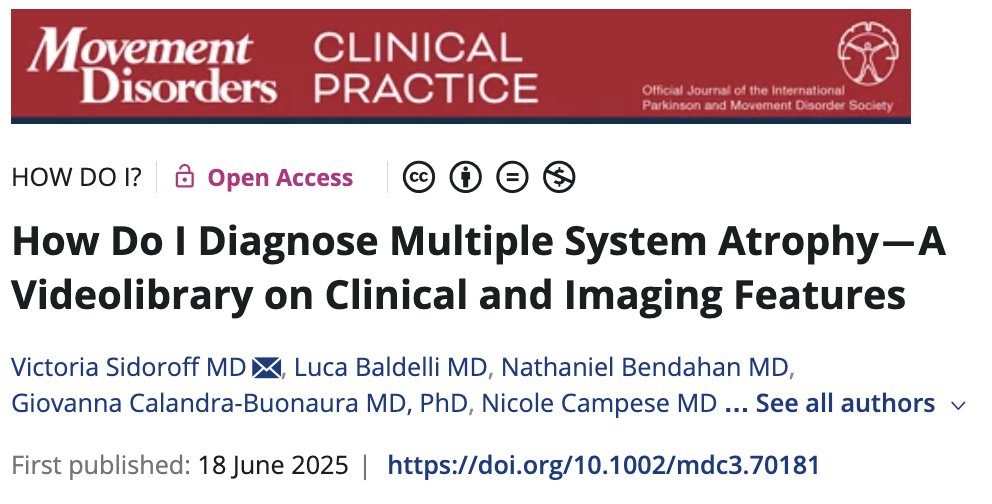 How Do I Diagnose Multiple System Atrophy—A Videolibrary on Clinical and Imaging Features …mentdisorders.onlinelibrary.wiley.com/doi/full/10.10…