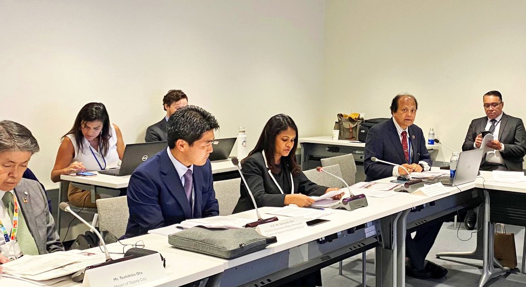 Maldives Mission NY (@mvpmny) on Twitter photo At the #HLPF side-event co-hosted by <a href="/MVPMNY/">Maldives Mission NY</a>🇲🇻, <a href="/PHMissionNY/">Philippine Mission to the UN</a>🇵🇭, <a href="/JapanMissionUN/">Japanese Mission UN</a>🇯🇵, <a href="/UNDESA/">UN DESA</a>-UNCRD & <a href="/UNHABITAT/">UN-Habitat</a>🇺🇳, DPR <a href="/ShiruzimathS/">Shiruzimath Sameer</a> spoke on 🇲🇻 initiatives to integrate the 3Rs to combat marine pollution & achieve SDG14, highlighting the crucial role of partnerships for #SIDS. At the #HLPF side-event co-hosted by <a href="/MVPMNY/">Maldives Mission NY</a>🇲🇻, <a href="/PHMissionNY/">Philippine Mission to the UN</a>🇵🇭, <a href="/JapanMissionUN/">Japanese Mission UN</a>🇯🇵, <a href="/UNDESA/">UN DESA</a>-UNCRD & <a href="/UNHABITAT/">UN-Habitat</a>🇺🇳, DPR <a href="/ShiruzimathS/">Shiruzimath Sameer</a> spoke on 🇲🇻 initiatives to integrate the 3Rs to combat marine pollution & achieve SDG14, highlighting the crucial role of partnerships for #SIDS.