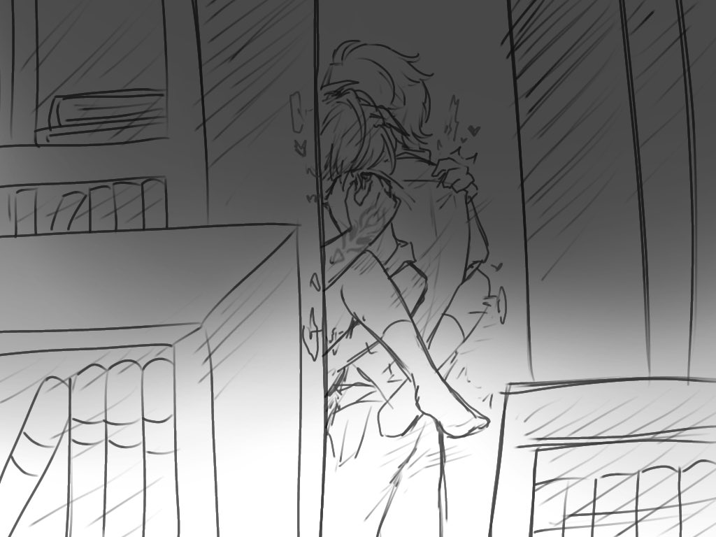 Taiyakii3003's tweet image. in the library … | Modern AU 🩺🦇 #ifaron #ifa #Ororon #GenshinImpact #genshinimpactfanart