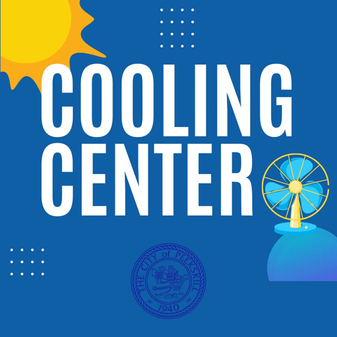 CityOfPeekskill's tweet image. The City of Peekskill's cooling center policy will be in effect on Wednesday, July 16th and Thursday, July 17th from 11:00 am - 6:00 pm in the Neighborhood Center Dining Room with free WiFi for anyone seeking an air-conditioned environment.
