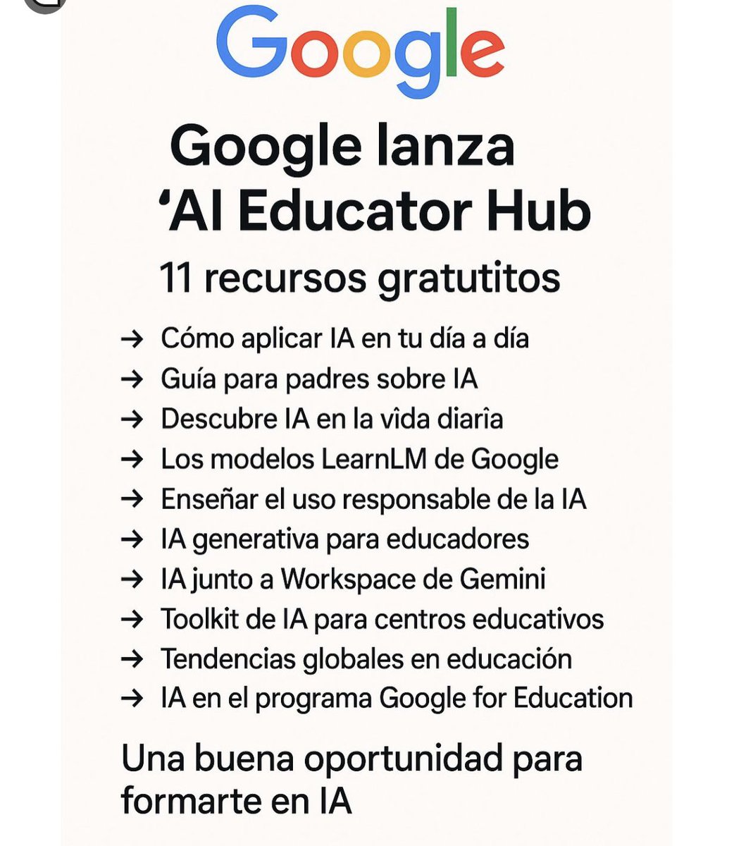 AEFOL's tweet image. Ahora tienes la gran oportunidad 👌de #aprender a usar la #IA con nuestros #cursos #online ¡Matrícula non stop! ¡Abierta todo el verano! ☀️⛱️ @elearningUTN #AI #elearning 
Toda la información 👉 aefol.centrodeelearning.com/listado