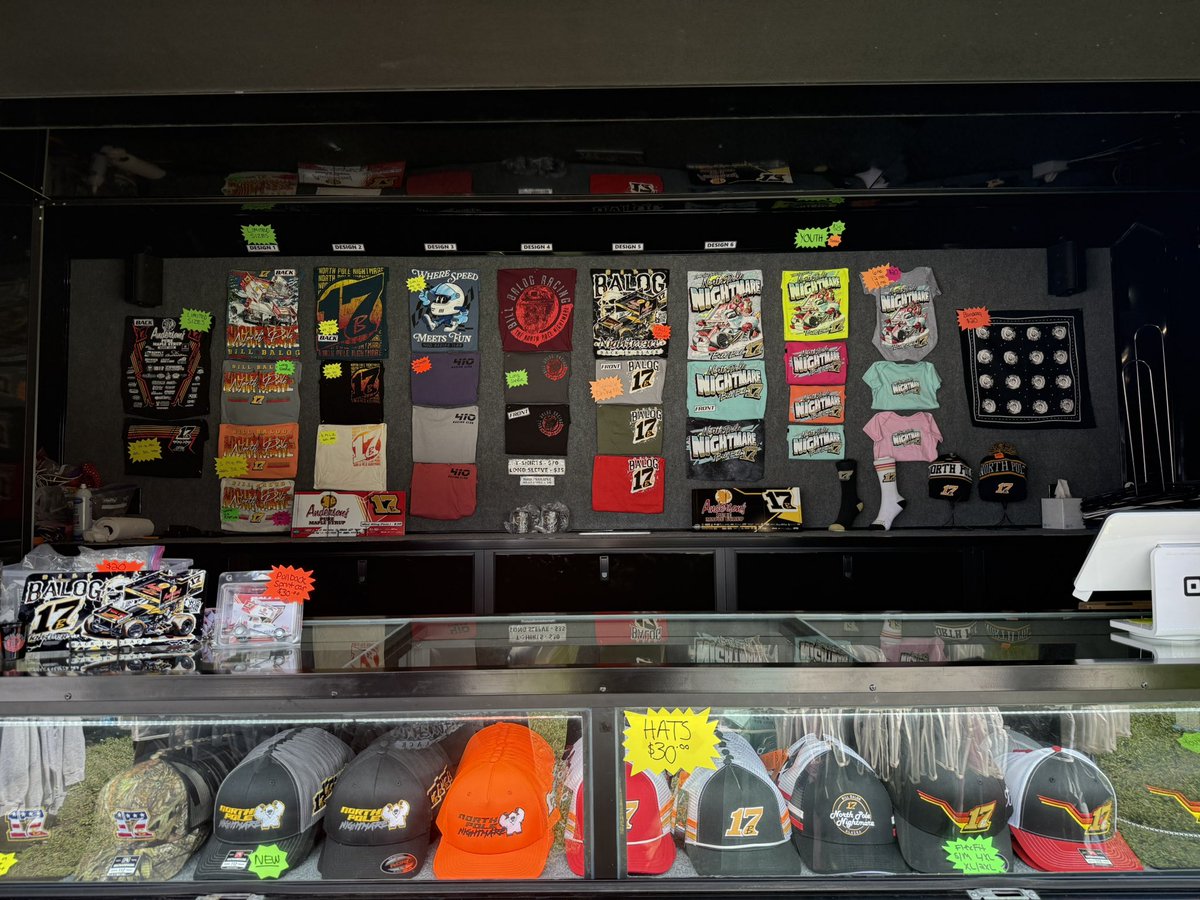 billbalogracing's tweet image. We are all setup at @atticaracewyprk! North Pole Nightmare merch is available behind the grandstands!