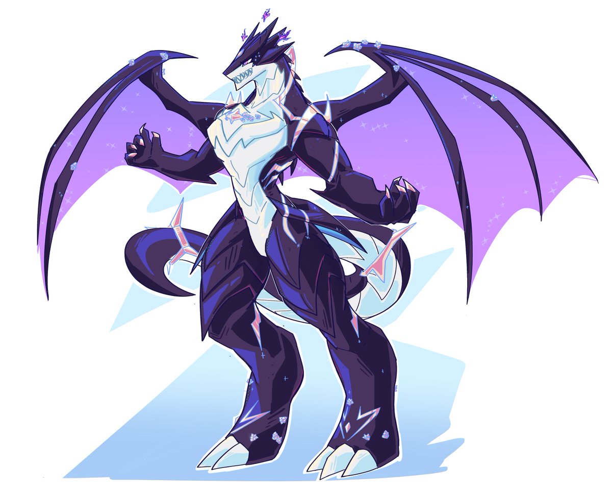 The Prince's body is made of flames; shape-shifting is a trivial matter for him!

This draconic form is best suited for stylish and speedy travel between worlds. It's also the size of an apartment block bc why not