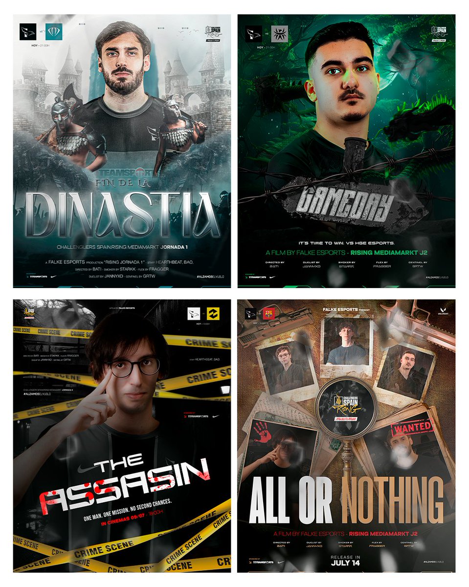 Rubén (@rubenn13_) on Twitter photo Carteles temáticos para el Split 3 de <a href="/LVPesVALORANT/">VALORANT Challengers Spain: Rising MediaMarkt</a> con <a href="/FALKE_EC/">Falke Esports</a> 🦅
Supp Aprecciated ❤️ & 🔃 Carteles temáticos para el Split 3 de <a href="/LVPesVALORANT/">VALORANT Challengers Spain: Rising MediaMarkt</a> con <a href="/FALKE_EC/">Falke Esports</a> 🦅
Supp Aprecciated ❤️ & 🔃