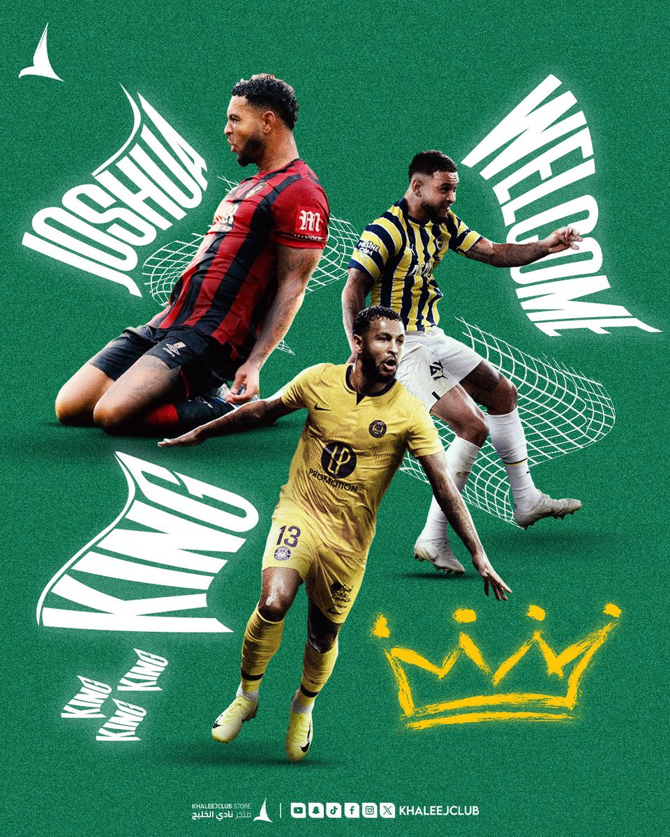 ✍️ | رسميًا: النرويجي «جوشوا كينغ» ينضم لصفوف #نادي_الخليج حتى عام 2️⃣0️⃣2️⃣7️⃣

#صيفية_الخليج 🔝