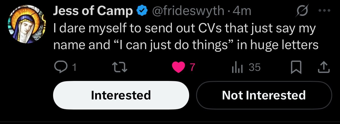 appreciate X for giving me an opportunity to mark explicit interest for an account i follow and inte