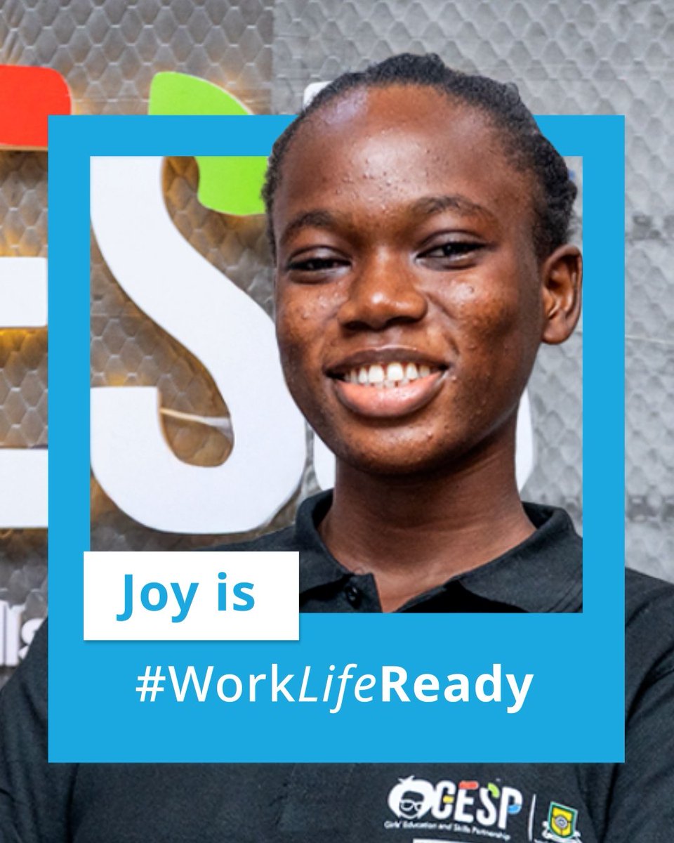 From learning to earning.

Joy is #WorkLifeReady with new skills learnt from <a href="/UNICEF/">UNICEF</a> @genunlimited_ Girls' Education and Skills Partnership (GESP) programme. 
Now she’s building websites, and dreams of using code to transform healthcare in Nigeria.🔬🇳🇬

#YouthLead #YouthSkillsDay
