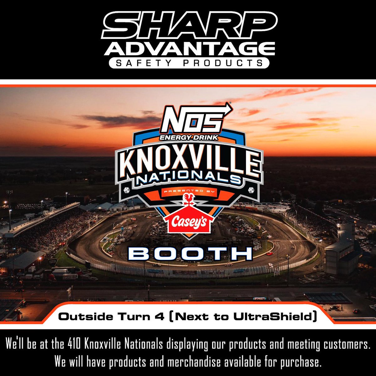 Sharp_Advantage's tweet image. Knoxville bound.    We will be at the Knoxville Nationals visiting our customers and friends.   Stop in and see our products and merchandise.

Photo by @Ascentmedia_