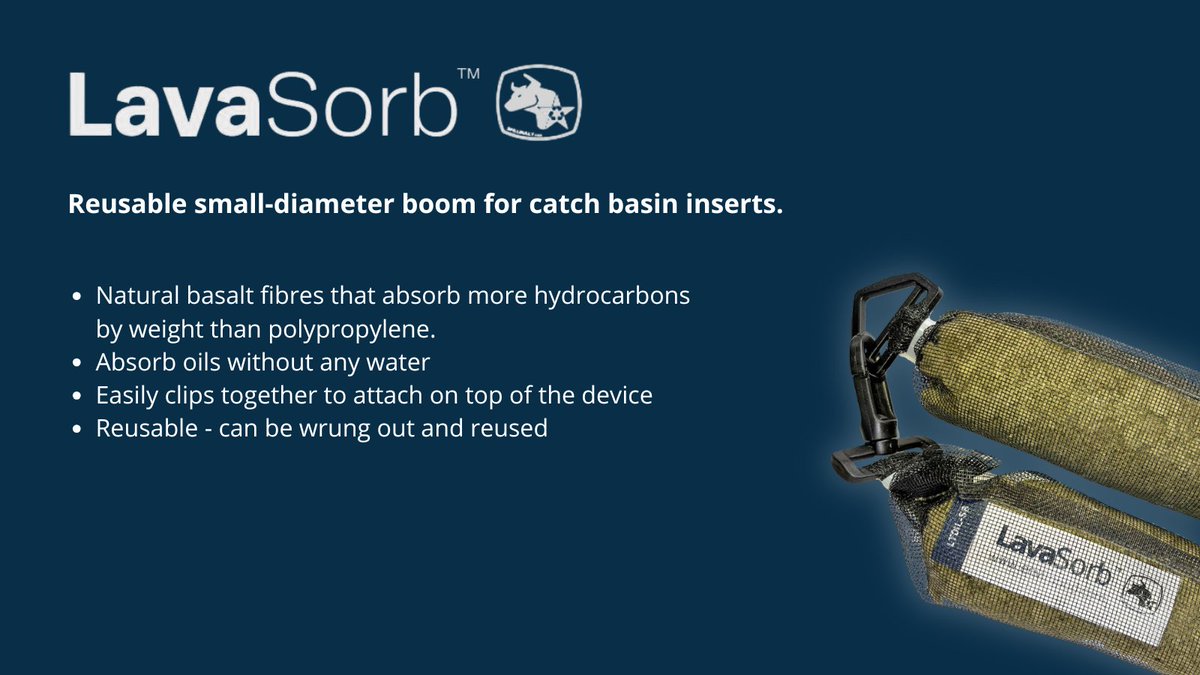 #LavaSorb™ is a natural fiber absorbent boom designed to work with our LittaTrap™ filter basket. With a 2L absorption capacity per boom. LavaSorb™ outperforms polypropylene &amp; offers a reusable, cost-effective solution for capturing hydrocarbons.
hubs.la/Q03w_qx80
