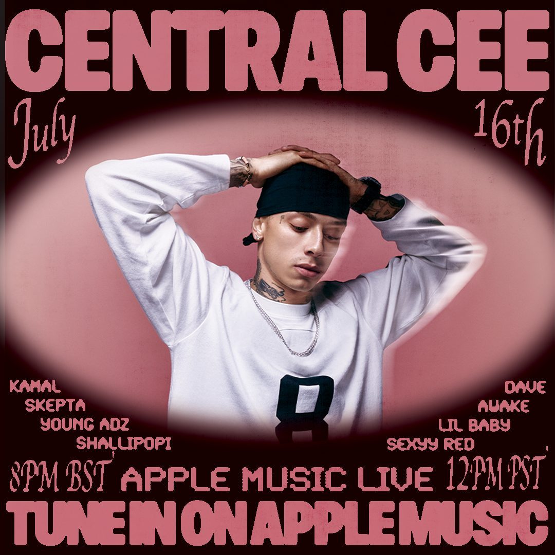 AppleMusic's tweet image. We’re a day away from @centralcee taking over #AppleMusicLive. Watch it Wednesday at 8PM BST / 12PM PT, only on Apple Music.
apple.co/AMLCentralCee