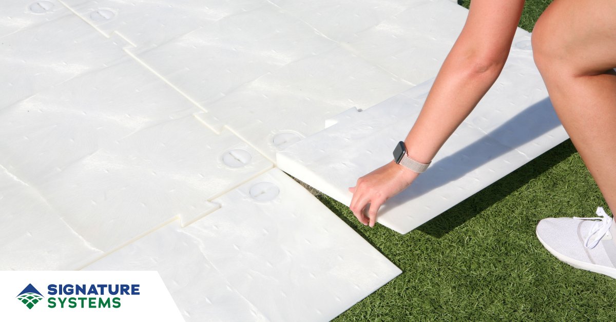 OmniDeck® stadium turf protection is the one of the most resilient on the market—offering unmatched durability, rapid installation, and reliable support for heavy equipment. Perfect for stadiums ready for anything. 

hubs.li/Q03w5Q9X0

#OmniDeck #TurfProtection
