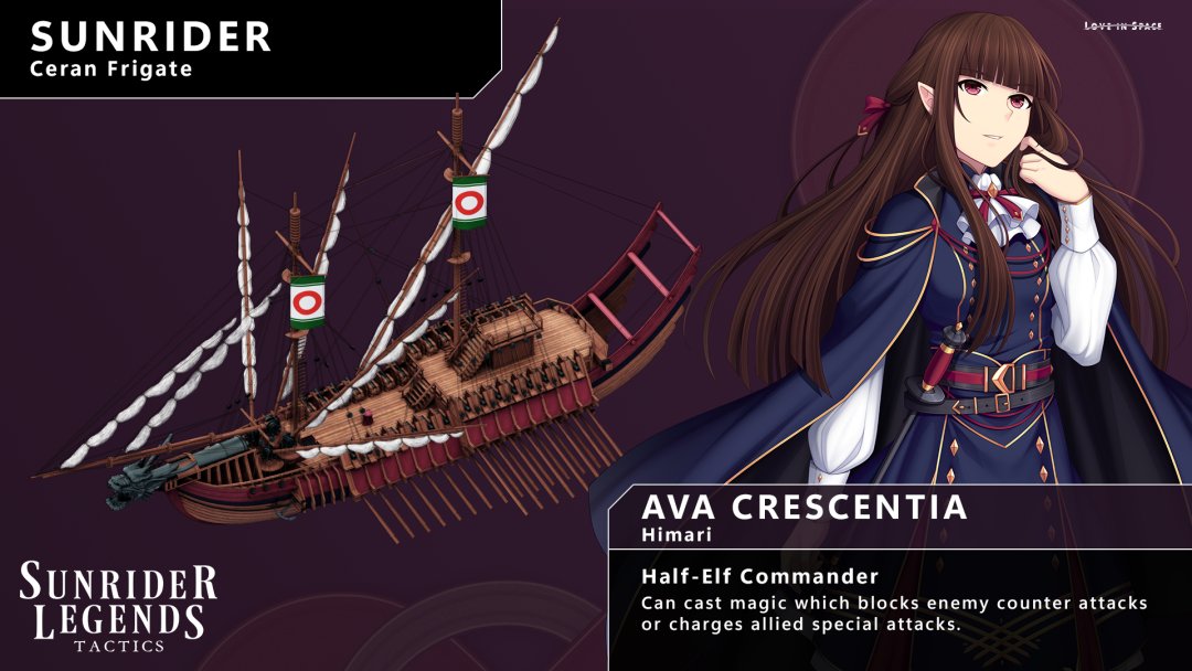 sekaiproject's tweet image. Ava Crescentia, the half-elf commander! She can cast magic to block enemies attacks or charge up her allies special attacks.

Wishlist Sunrider Legends Tactics, coming Aug 1st to Steam!
store.steampowered.com/app/3854880/Su…