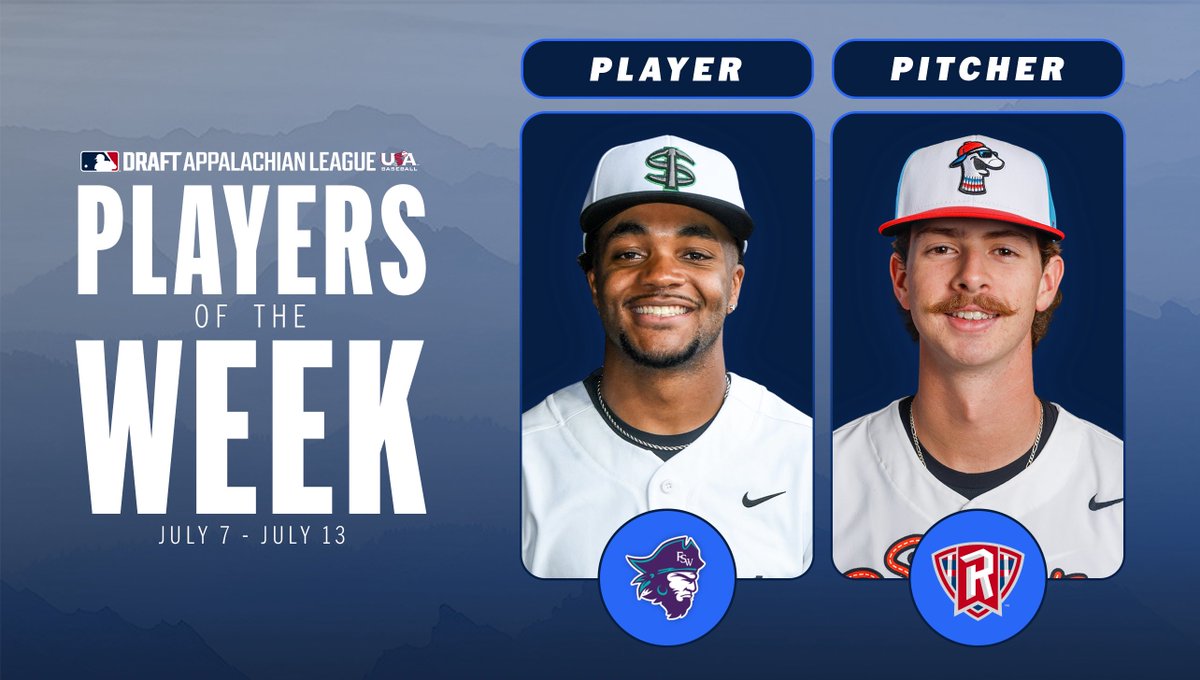 Appalachian League (@appyleague) on Twitter photo Bishop Quarles (<a href="/TriStCoalCats/">Tri-State Coal Cats</a>) and Andrew Steinhaus (<a href="/GoSockPuppets/">Burlington Sock Puppets</a>) are your #AppyLeague Players of the Week! โฐ๏ธโพ๏ธย
๐ฐ Press release: appyleague.com/news/appalachiโฆ Bishop Quarles (<a href="/TriStCoalCats/">Tri-State Coal Cats</a>) and Andrew Steinhaus (<a href="/GoSockPuppets/">Burlington Sock Puppets</a>) are your #AppyLeague Players of the Week! โฐ๏ธโพ๏ธย
๐ฐ Press release: appyleague.com/news/appalachiโฆ