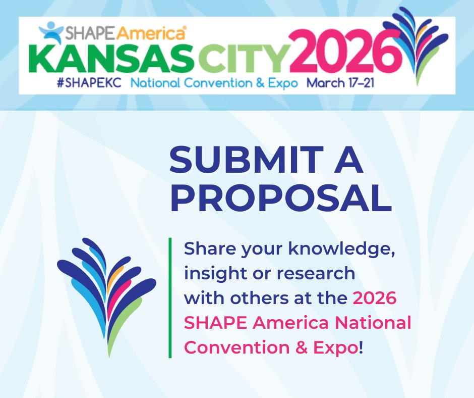 SHAPE America (@shapeamerica) on Twitter photo #SHAPEKC Call for Proposals Liveš
Join thousands of health and physical education professionals from preKā12 teachers to higher education faculty and future professionals for 5 days of learning, networking & inspiration at #SHAPEKC
Read more and submit:
convention.shapeamerica.org/Convention/cal⦠#SHAPEKC Call for Proposals Liveš
Join thousands of health and physical education professionals from preKā12 teachers to higher education faculty and future professionals for 5 days of learning, networking & inspiration at #SHAPEKC
Read more and submit:
convention.shapeamerica.org/Convention/calā¦