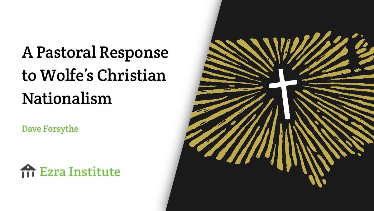 Ezra_Institute's tweet image. What exactly is “Christian Nationalism”? And how should we think about the growing influence of Stephen Wolfe’s ideas in Reformed circles?
In this important new piece, we offer a careful biblical critique rooted in a Christ-centered, reformational worldview.
Read here:…