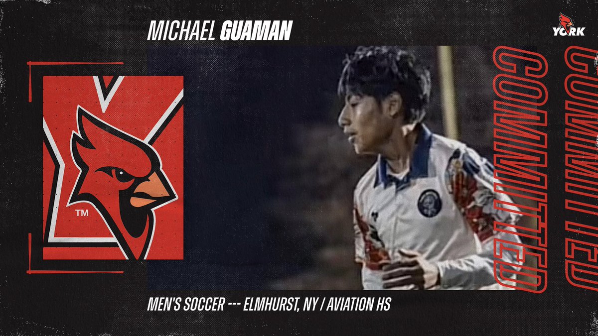 York Cardinals (@yorkcardinals) on Twitter photo Michael Guaman of <a href="/AviationHSnet/">Aviation High School</a> has committed to <a href="/YorkCollegeCUNY/">York College CUNY</a>, where he will study economics 📚 and make an impact as a member of the men’s soccer team ⚽
📰🔗 tinyurl.com/yvtxxj4t
#YCCardinals #RiseAbove #TheCardinalWay #FutureTakesFlight #D3soc #NCAAD3 Michael Guaman of <a href="/AviationHSnet/">Aviation High School</a> has committed to <a href="/YorkCollegeCUNY/">York College CUNY</a>, where he will study economics 📚 and make an impact as a member of the men’s soccer team ⚽
📰🔗 tinyurl.com/yvtxxj4t
#YCCardinals #RiseAbove #TheCardinalWay #FutureTakesFlight #D3soc #NCAAD3