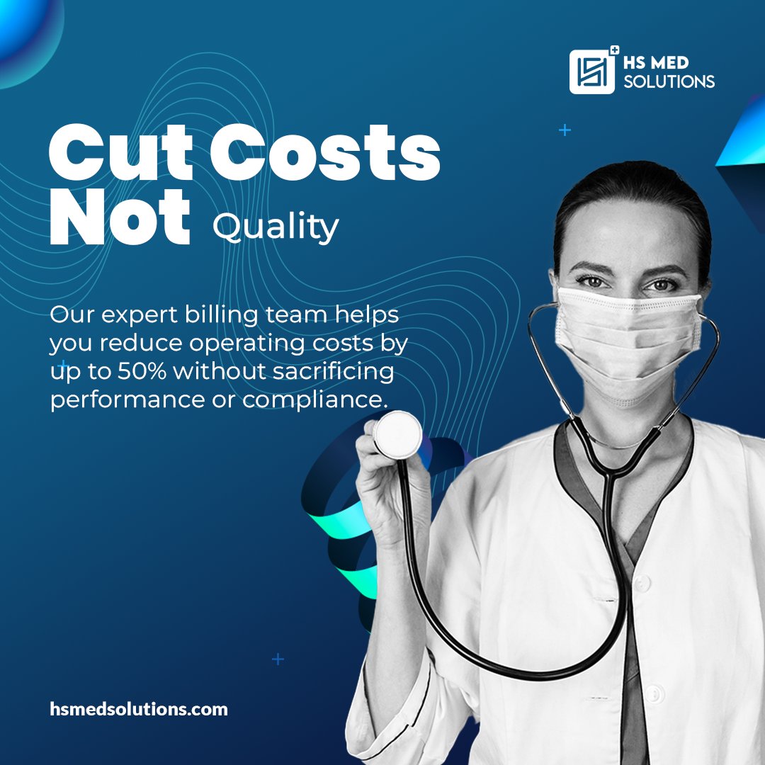 hsmedsolution's tweet image. Reduce your billing costs and grow your practice with expert support that saves up to 50%.

#ReduceCosts #MedicalBilling #BillingSupport #SaveOnBilling #PracticeProfitability #HealthcareBilling #BillingSolutions #CostEffectiveBilling #OutsourcedBilling #HSmedSolutions