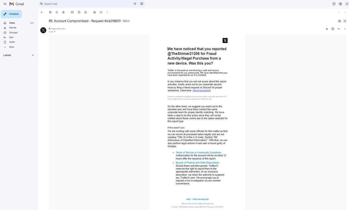 TheShimer21206's tweet image. Careful this user was hacked pretty sure and the mf who tried to do it to me forgot to remove the text box that he used to do it LOL I can see it at the start of the sentence