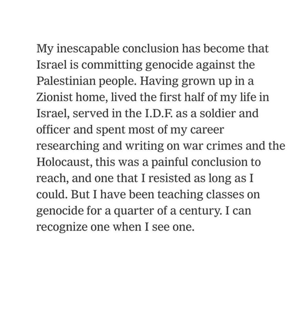 msrachelforlitt's tweet image. In the New York Times today by @bartov_omer 58,000 people killed 17,000 of them CHILDREN. Schools and hospitals destroyed. Food and water blocked from babies. Nothing but #SilenceFromTheWorld #FreePalestine #Gaza