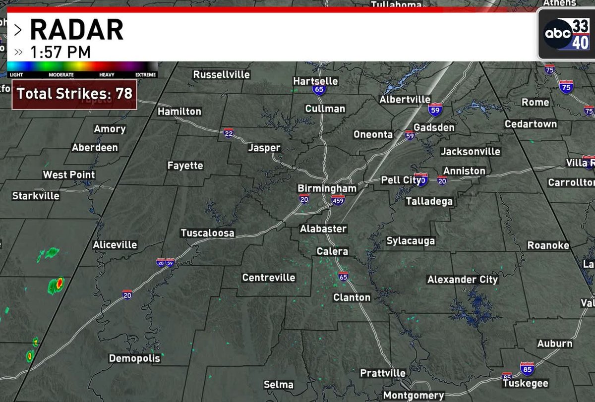 wxevan's tweet image. QUIET SUMMER AFTERNOON...
Little to no convection, temps a touch above normal. Rain coverage remains isolated through Thursday before increasing Friday & Saturday. @abc3340
