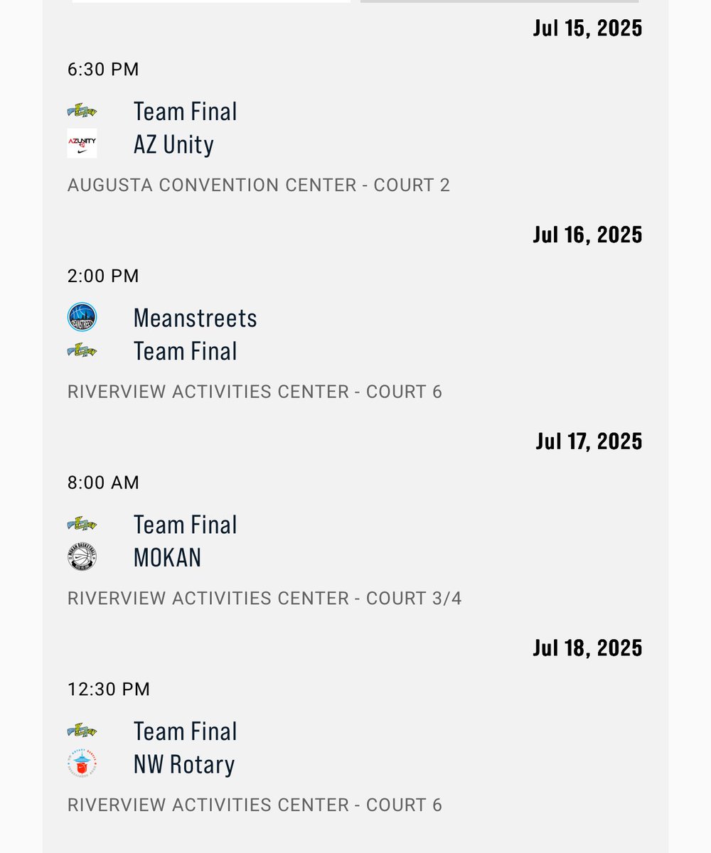 PCquakersBBall's tweet photo. Schedule change below to this weeks Peach Jam schedule for @_cartersmith8 & @TeamFinalEYBL 15u #C2T💛💙 https://t.co/33SvdZR06H