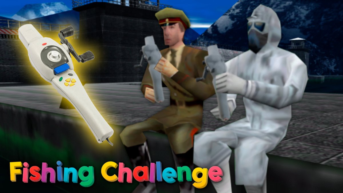 Graslu00's tweet image. The long-awaited Fishing Rod challenge is here!
I'll be racing through GoldenEye against @AdzyIn3D while we use the ASCII Fishing Rod controller to complete the game on 00 Agent.
And yes - we'll fire with the reel!
youtu.be/N5yKLSDUtaA