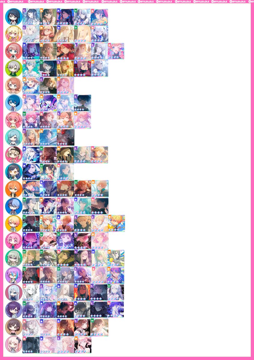 emustats's tweet image. ALL OC 4 stars : July 15
Honami + Ichika from Hona5 Added!
#プロセカ #prsktwt
