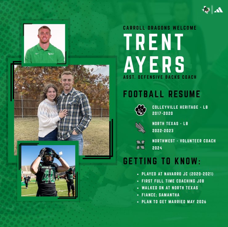 CarrollDragonFB's tweet image. Today we want to welcome two Coaches and their families to the Dragon Family! We are pumped they are joining our staff!
@trentayers_
@TheJoker_Ke
#ProtectTheTradition