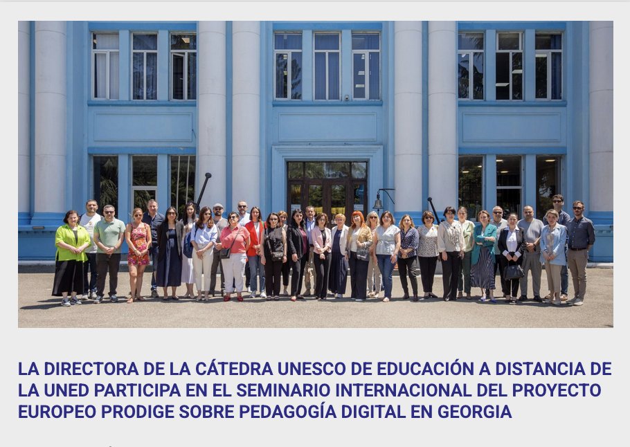 cued_'s tweet photo. @asanchezelvira directora @cued_ participó en el seminario Learning Process: Adapting Digital Pedagogy for DE, organizado por @TallinnTech y Gori State University y en la reunión de coordinación Erasmus+ #PRODIGE, Batumi, Georgia https://t.co/8jVTt0jo8q
https://t.co/dhD0qS8krc https://t.co/2Dve4LGqDF