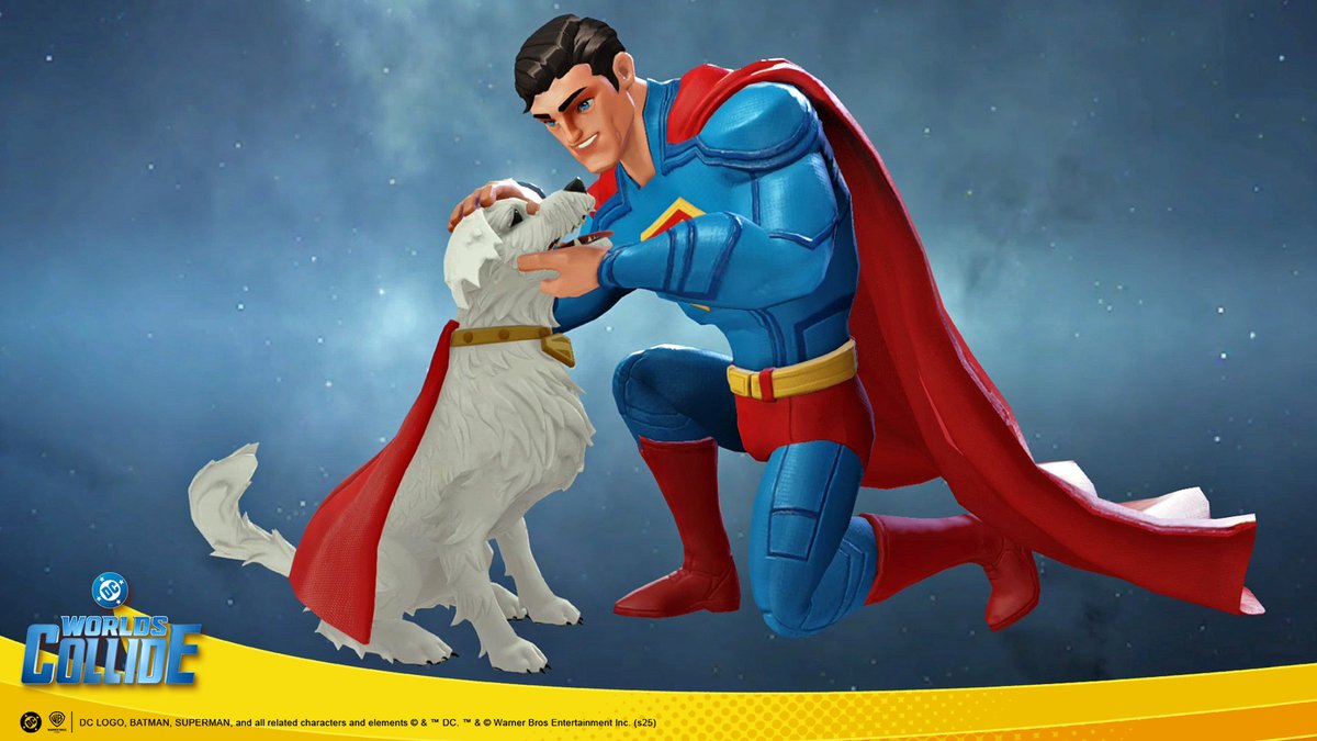 DCWorldsCollide's tweet image. With Krypto the Superdog dropping later this season, we're curious which Reinforcement is currently your favorite? Play now: go.wbgames.com/dcworldscollide #Superman #DCWC