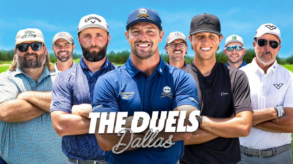#TheDuels Dallas is live NOW on <a href="/brysondech/">Bryson DeChambeau</a>’s YouTube Channel: youtu.be/ESSXlSWeYkw