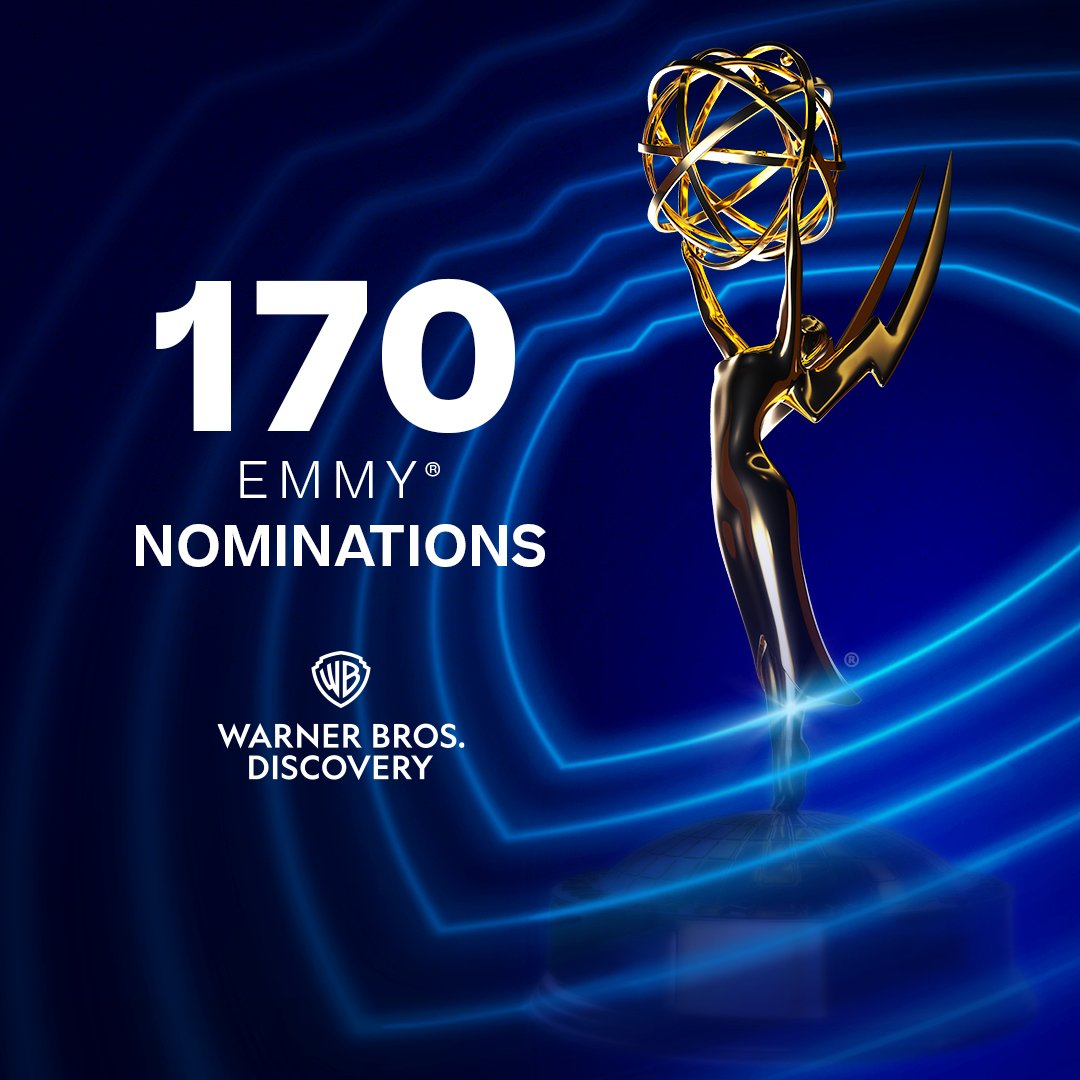 wbd's tweet image. Congrats to all our #Emmy nominees!
WBD is the most nominated media company with 170 noms across @HBOMax, the most nominated streamer, @warnerbrostv, the most nominated studio, @adultswim, @discovery, and @foodnetwork. With 142 noms, this is a record-breaking year for HBO Max.