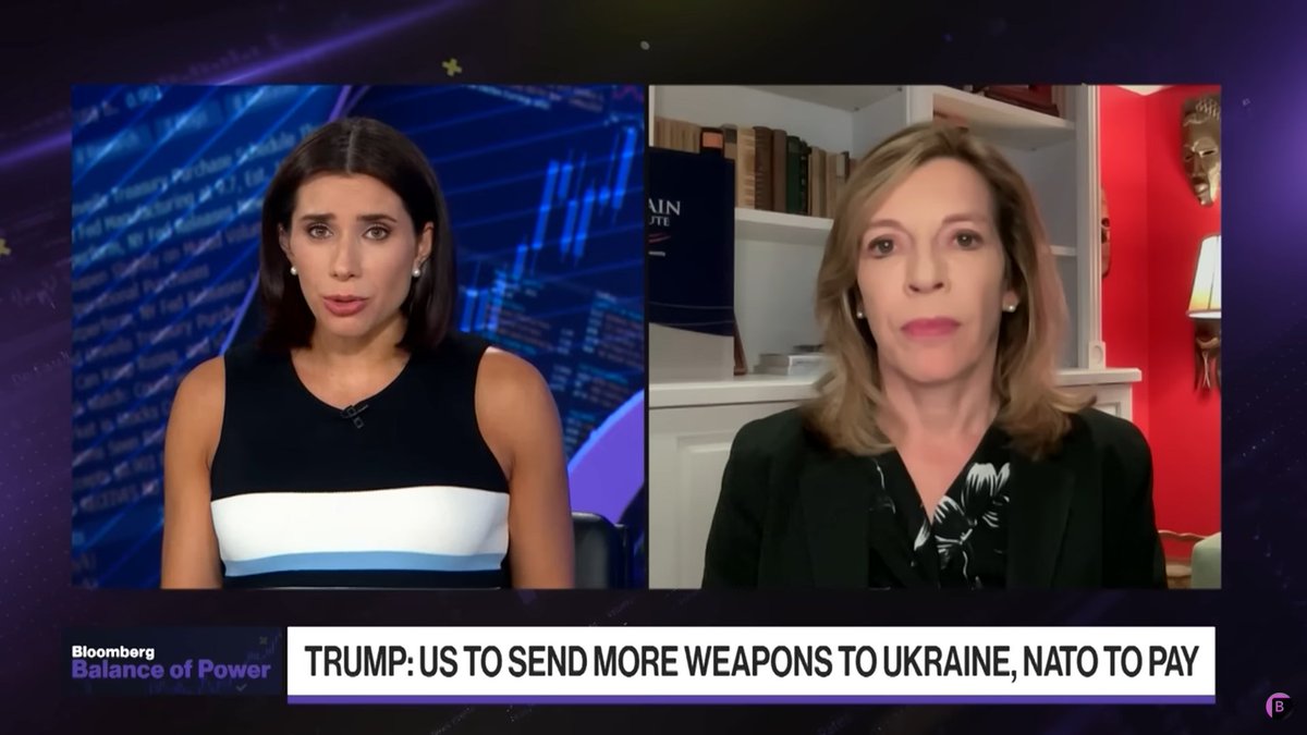 McCainInstitute's tweet image. McCain Institute’s @EvelynNFarkas joined @KaileyLeinz @JMathieuReports on @BloombergTV to discuss how renewed investments in Ukraine and sanctions on Russia could help turn the tide in ending Russia's incursion on Ukraine. Watch: bit.ly/40npIUi