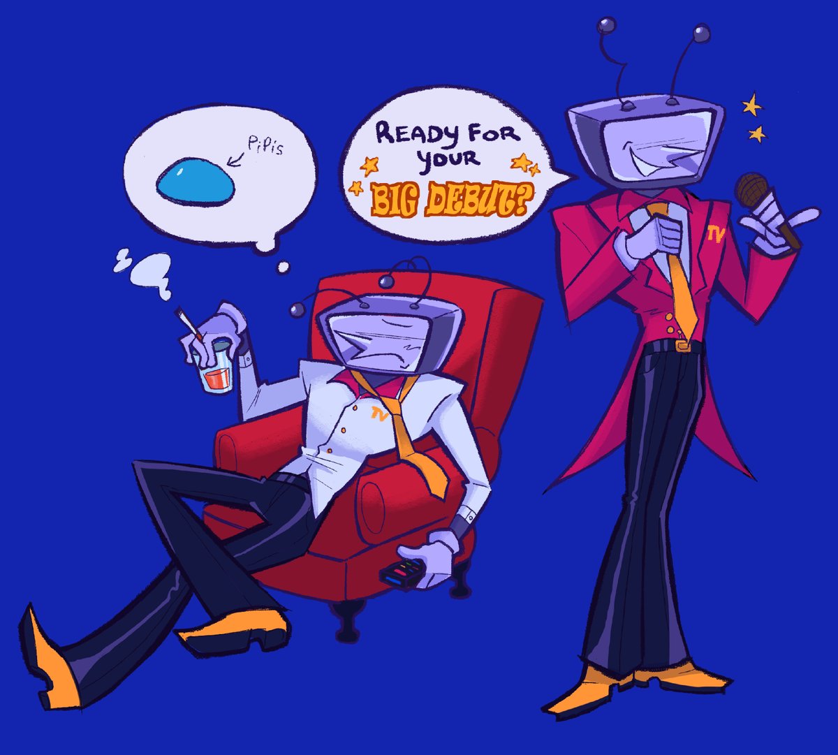 nokonyu's tweet image. I 🩷 tv!!! 
#DELTARUNE