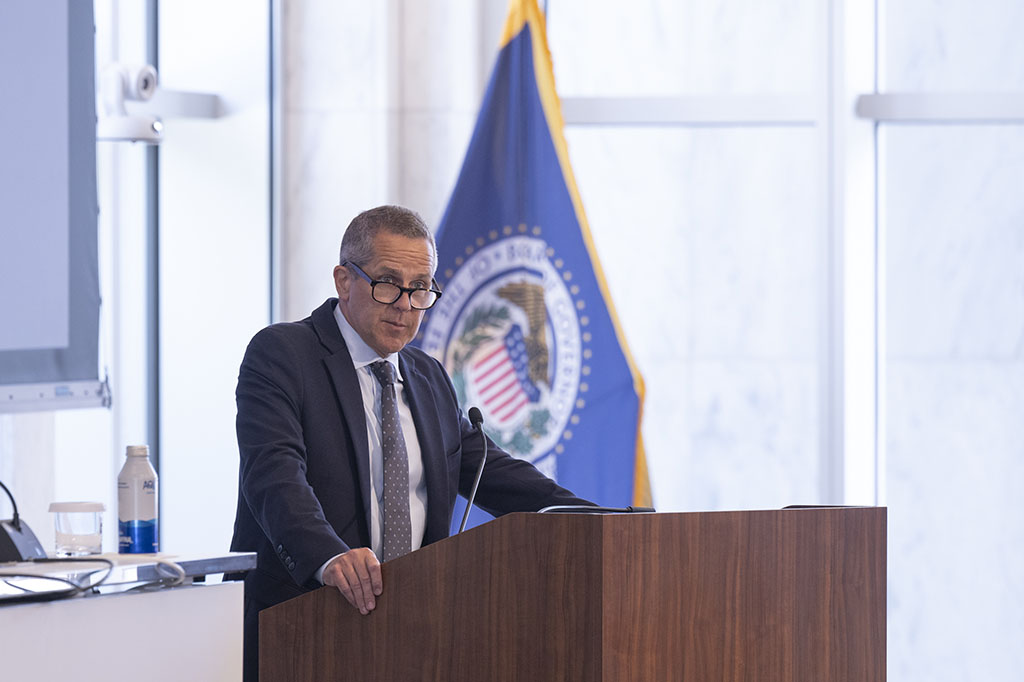 federalreserve's tweet image. On July 15, 2025, Governor Barr participated in the “Unleashing a Financially Inclusive Future” conference: federalreserve.gov/newsevents/spe…