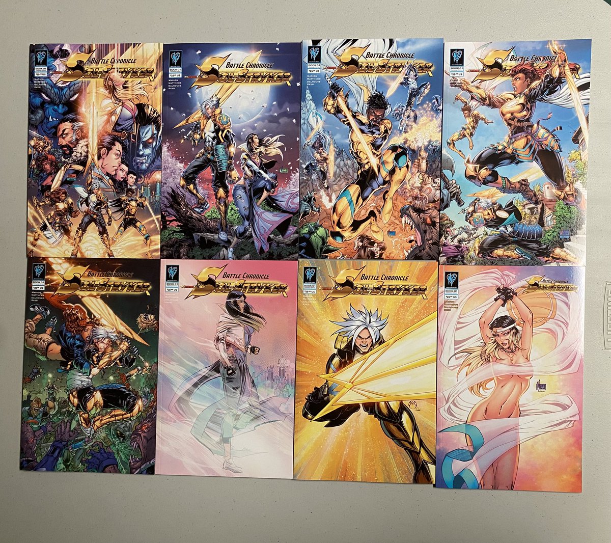 VKMarion's tweet image. The day is finally here! BATTLE CHRONICLE SOL-STRYKER #1 has landed from the printers! Big, big thank you to all who have backed and supported the project. And if you missed out on the Kickstarter, fear not! Our second chance campaign is still live on Indiegogo right now (link…