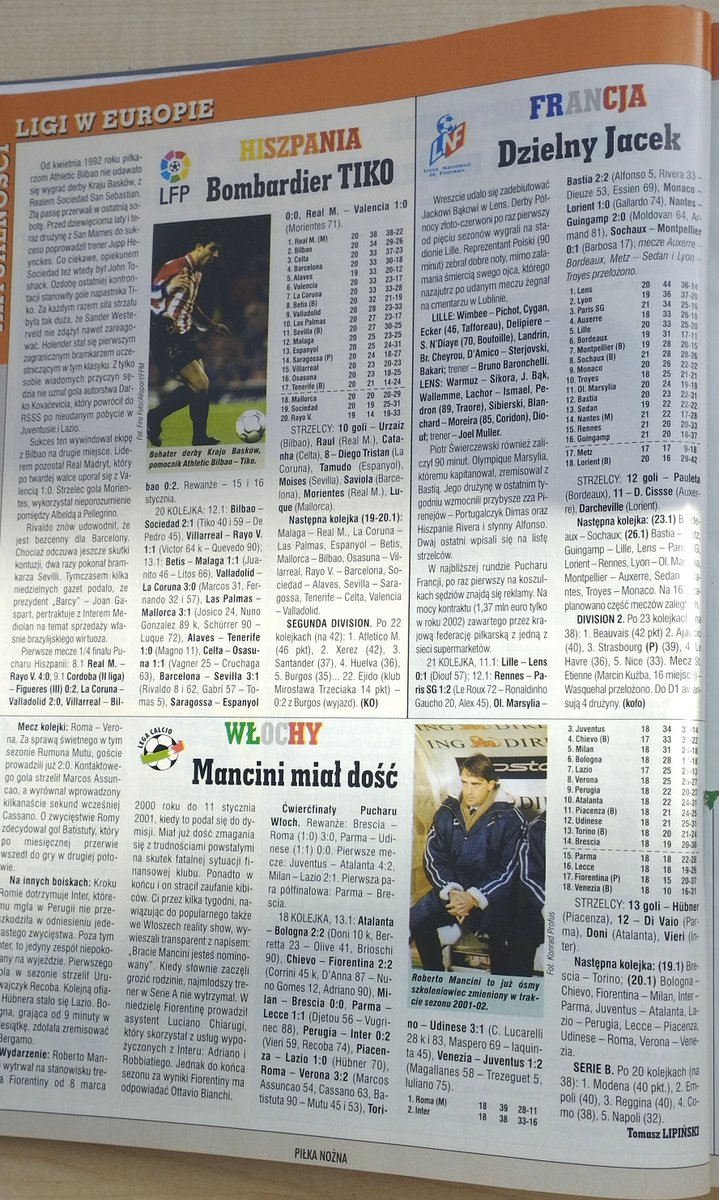 Ligi w Europie PN 3/2002 <a href="/pn20lat/">PN 20 lat temu</a> <a href="/retrofutbol_pl/">Retro Futbol.pl</a> <a href="/KiedysTakBylo/">Kiedyś Tak Było</a>
