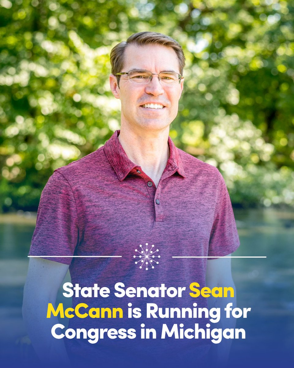 Sister_District's tweet image. Congratulations to our alum, Sen. @SeanAMcCann, on launching his campaign for Congress in Michigan’s 4th District!
We were proud to support his state campaigns in 2018 and 2022. Since then, he has consistently shown what thoughtful, principled leadership looks like.