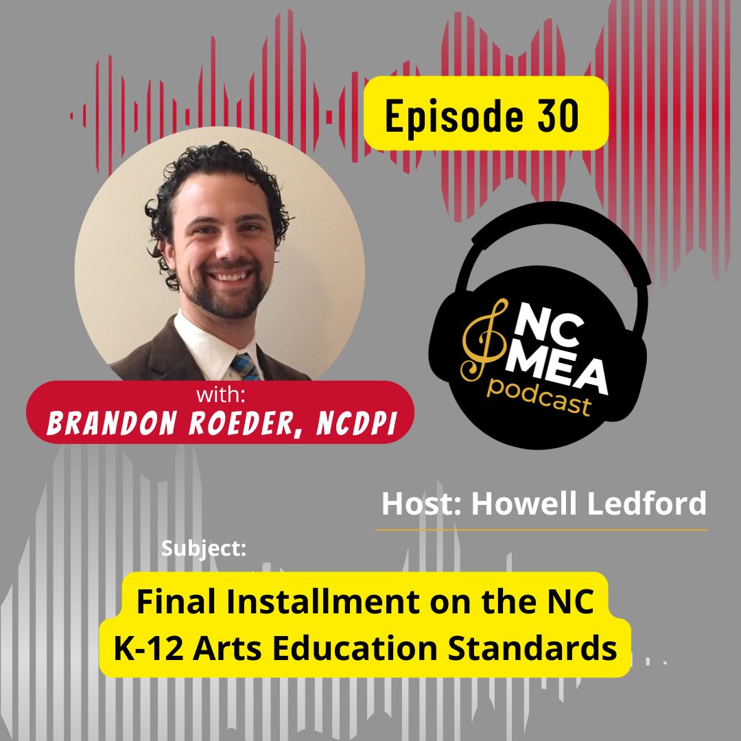 Podcast #30 - Brandon Roeder Pt.3

Visit buff.ly/PnKrImx for the latest on the new state standards.

Apple Podcasts
buff.ly/XAkPqwJ

Spotify
buff.ly/cN6M5cS

<a href="/ncmea/">NCMEA</a> <a href="/nafme/">nafme</a> <a href="/ncpublicschools/">NC Public Schools</a> #puttingthepiecestogether #musiceducation #musicadvocacy #deia