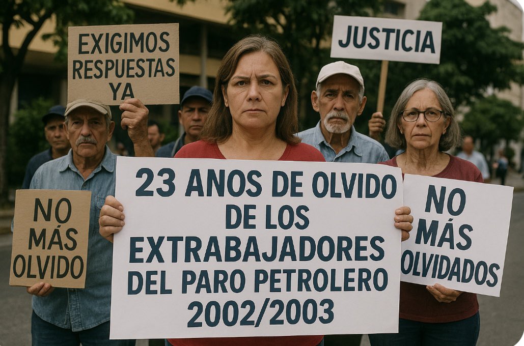 Fuimos víctimas del holocausto petrolero. Nos arrebataron el trabajo, la dignidad y el futuro. Hoy exigimos justicia e indemnización. Nuestra voz se levanta a través del @lerogarret. ¡Que el mundo nos escuche! Traidor Horacio Medina. #Judgestark #Masterpincus
<a href="/MiguelContigo/">MiguelÁngelRodríguez</a>