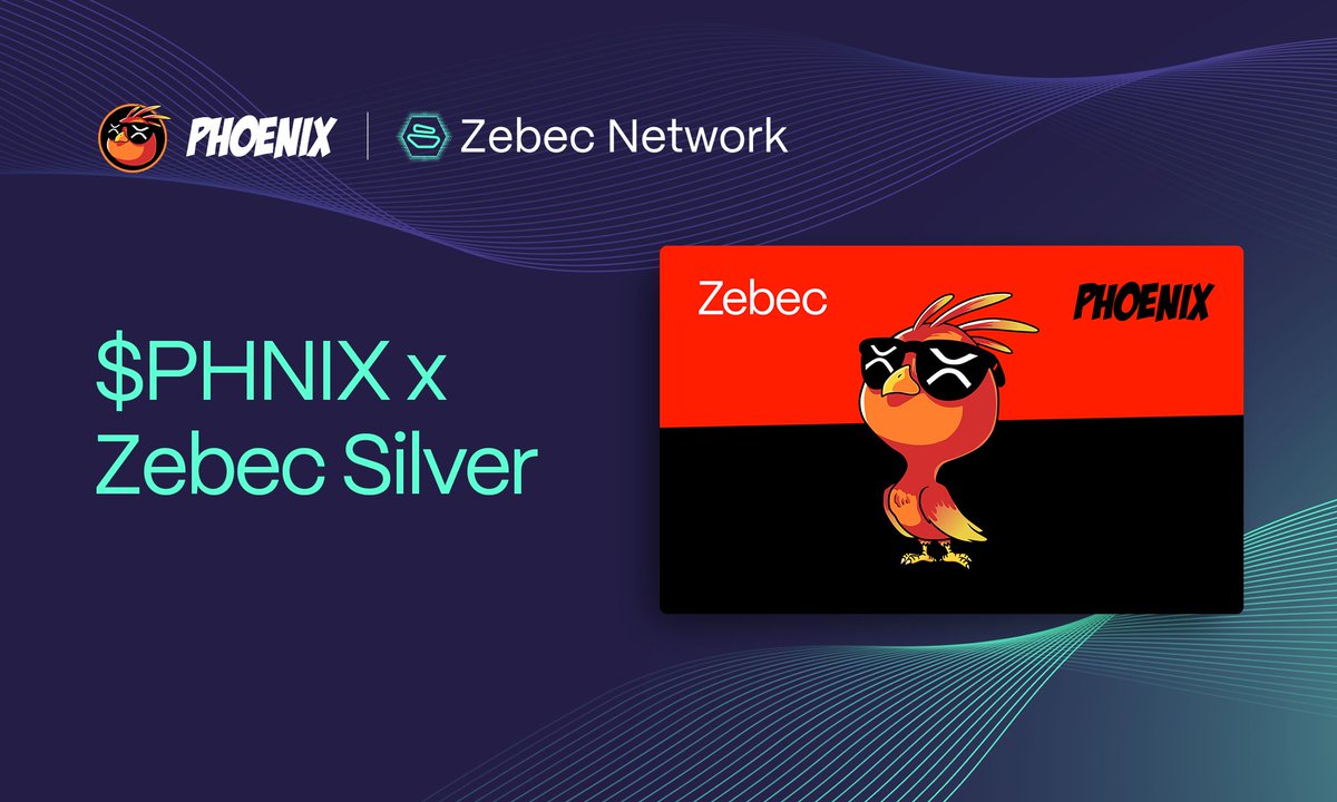 ZebecCards's tweet image. 💳 Zebec Silver & Carbon Cards are adding @phnix_xrp, the first XRPL token supported in our card suite.
With the recent addition of RLUSD, we’re expanding XRPL support fast — more XRPL tokens coming soon by popular demand.
$PHNIX goes live by Friday. Get your Zebec Cards now:…