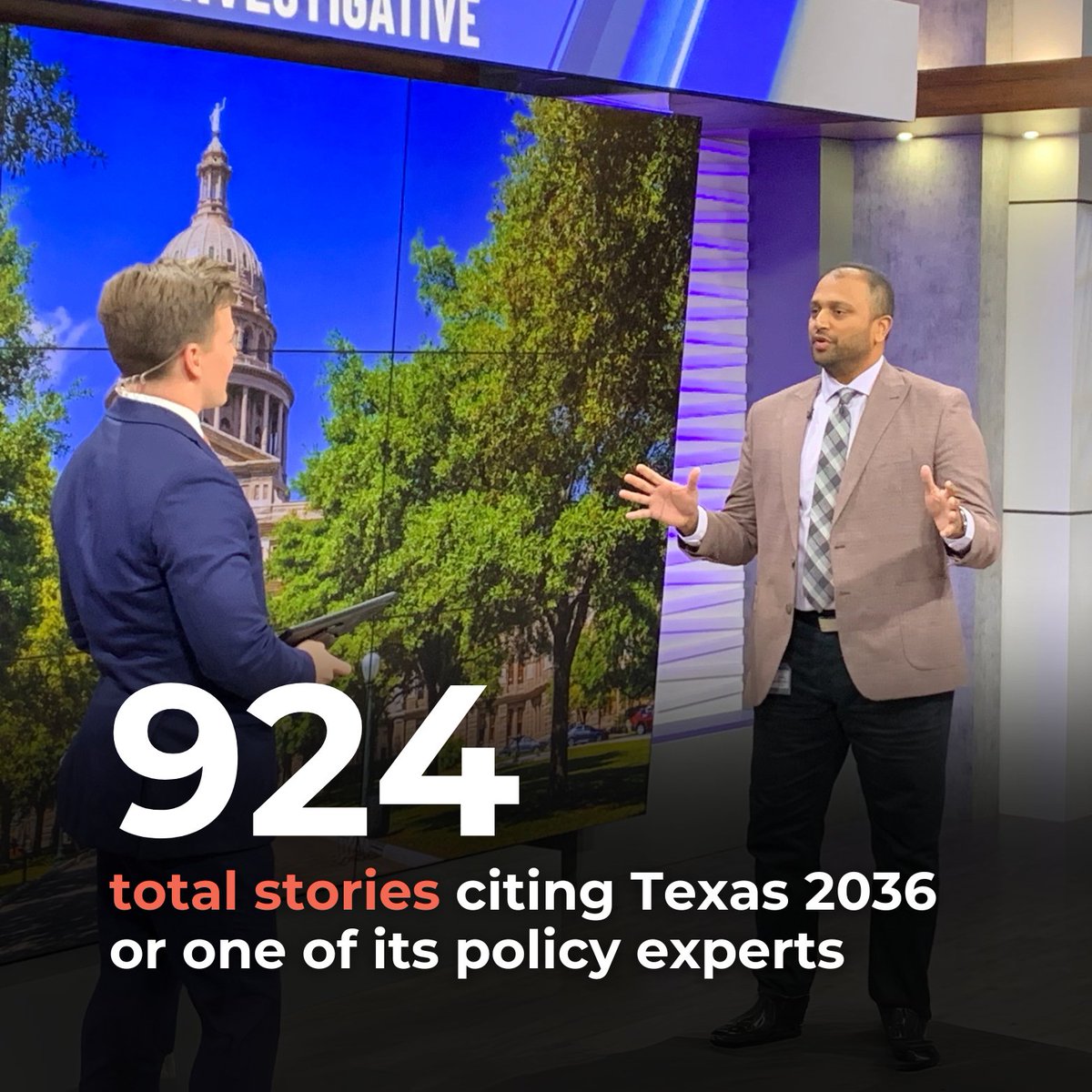 🌟 924 news stories and counting. 🌟

Texas 2036 and its policy experts have been a go-to source for journalists across the state. #txlege

See the stories we're helping shape 👉 bit.ly/44vRnot