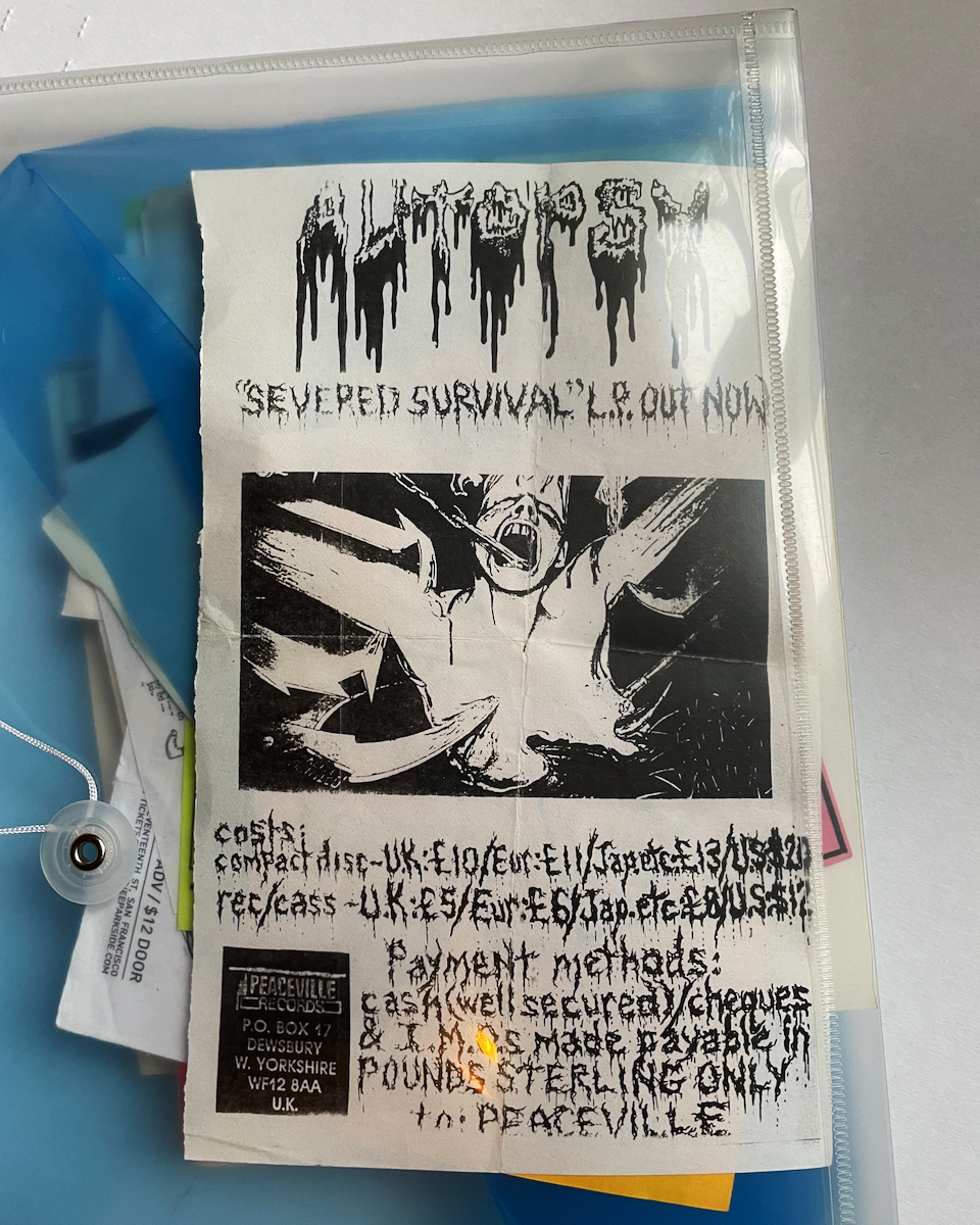 ianchriste's tweet image. Into the vaults! 🫀🪚 Do you have AUTOPSY, Abscess, early Death, or related photos, flyers, and treasured disgusting artifacts? ⚱️ Chris Reifert needs yer help filling in the visual gaps of his gruesome 40-year career of blood, guts & death f*kking metal 💋 Show us yer stash!