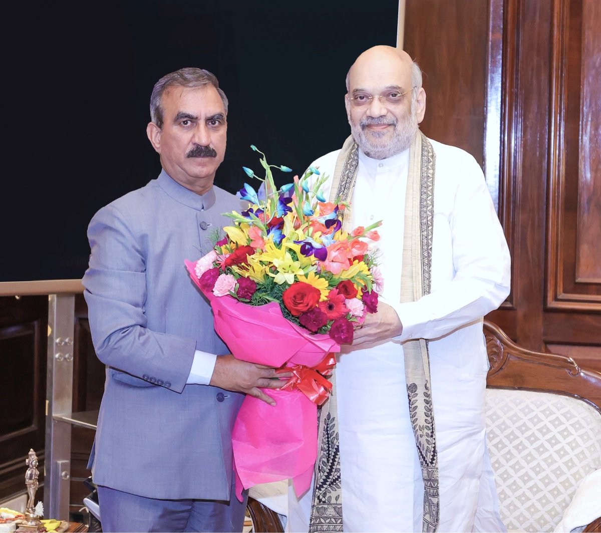 हिमाचल प्रदेश के मुख्यमंत्री श्री <a href="/SukhuSukhvinder/">Sukhvinder Singh Sukhu</a> ने केन्द्रीय गृह एवं सहकारिता मंत्री श्री <a href="/AmitShah/">Amit Shah</a> से मुलाकात की।