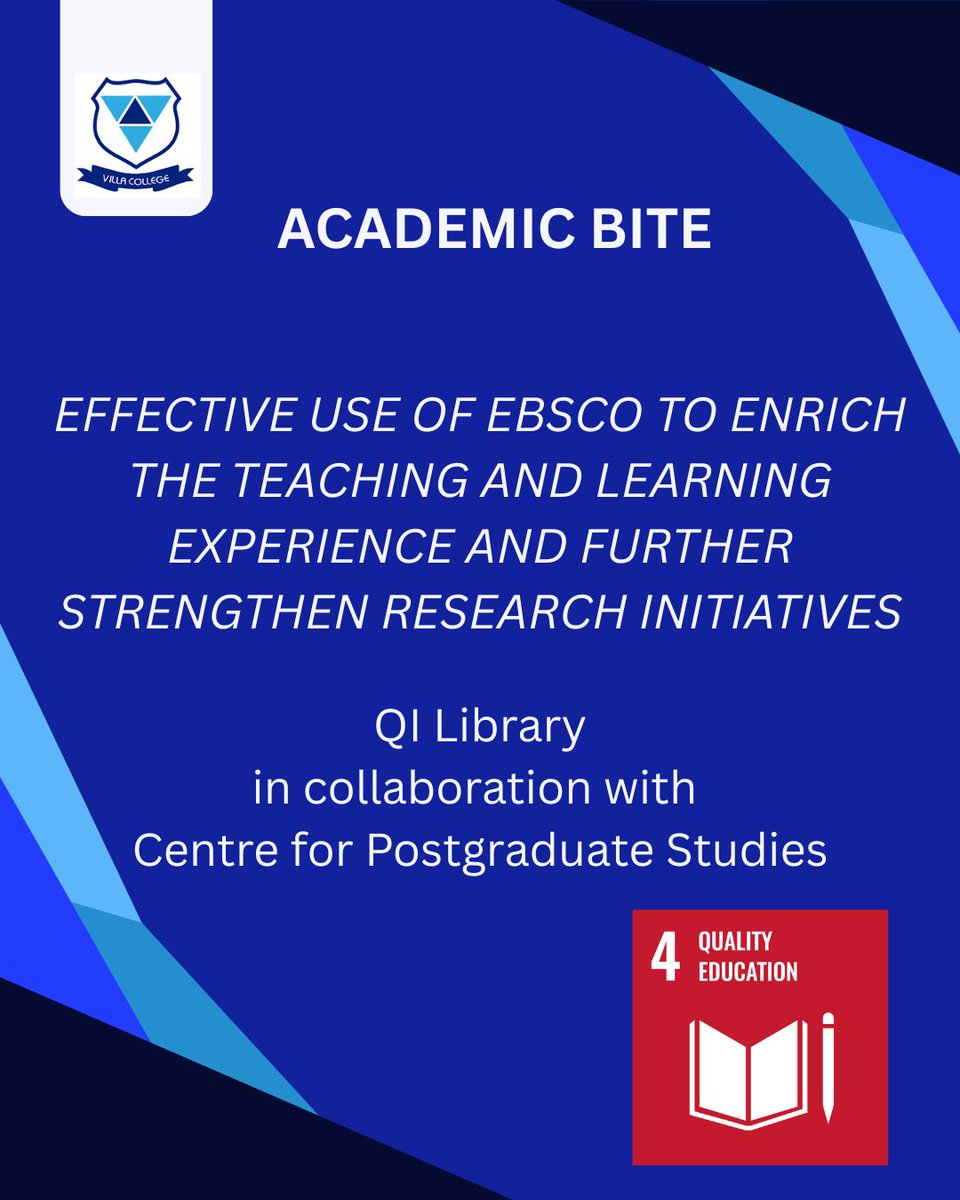 Villa College Library tweet media