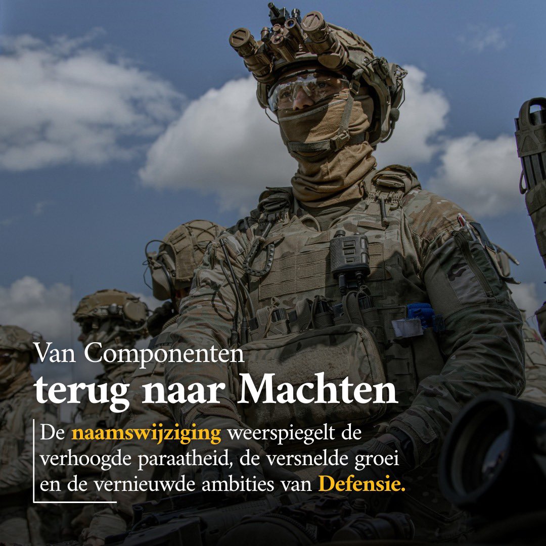 Vanaf vandaag spreken we terug van MACHTEN ipv die futiele componenten van Dhr. Flahaut.
